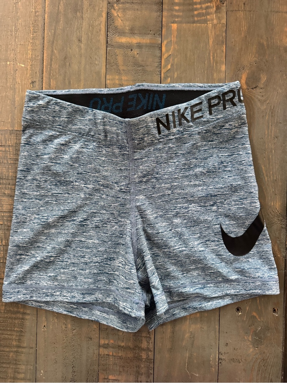 Nike Pro Heathered Blue Women’s  Shorts